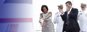 Michelle Obama USCGC Stratton