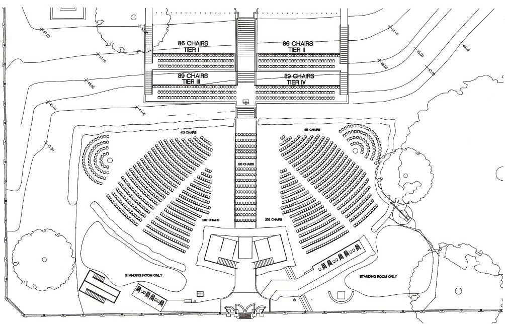 Bobby Jindal inauguration Grand Stands at the Original Louisiana State Capital with the Control Tent design